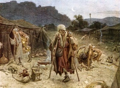 The Four Lepers Looting the Camp of the Syrians by William Brassey Hole