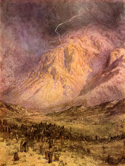 The Giving of the Law on Mount Sinai by William Brassey Hole