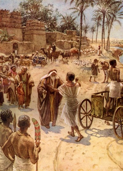 The Meeting of Jacob and Joseph in Egypt by William Brassey Hole