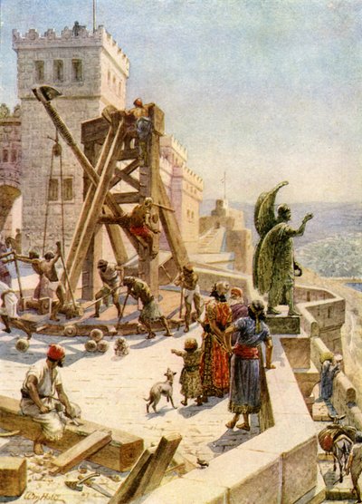 Uzziah Erects Engines of War on the Walls by William Brassey Hole