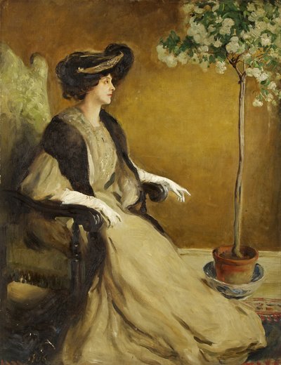 Portrait of Mrs Patrick Campbell by William Bruce Ellis Ranken
