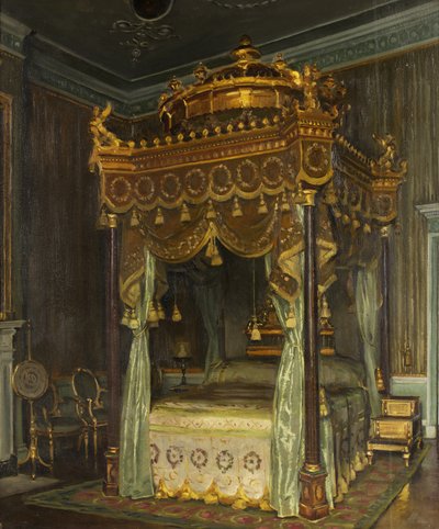 State Bed at Osterley Park by William Bruce Ellis Ranken