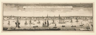 The South Prospect of the City of New York in North America by William Burgis