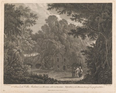 A View in the Villa Madama, near Rome, called II Teatro by William Byrne