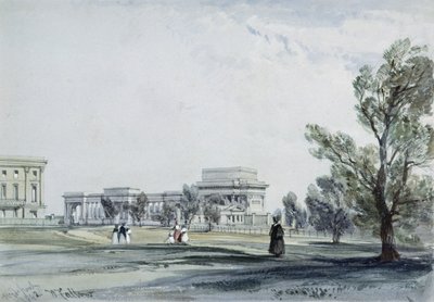Entrance to Hyde Park at Hyde Park Corner by William Callow