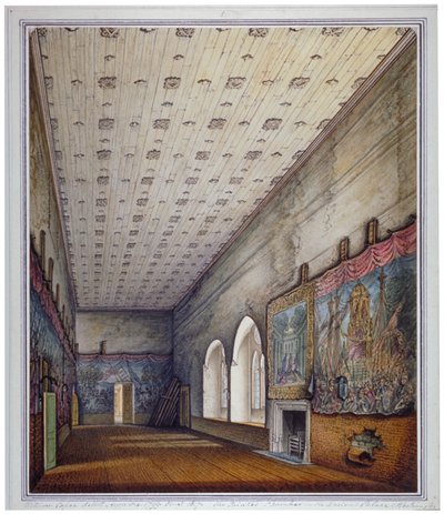 Interior View of the Painted Chamber, Palace of Westminster, London, 1817 by William Capon