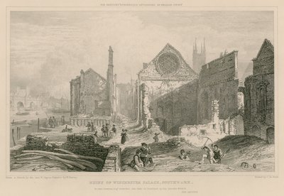 Ruins of Winchester Place, Southwark, London by William Capon
