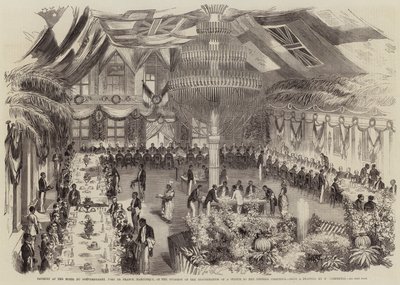 Banquet at the Hotel du Gouvernement, Fort de France, Martinique, on the Occasion of the Inauguration of a Statue to the Empress Josephine by William Carpenter