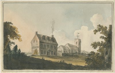 Edingale Church (watercolour) by William Carter