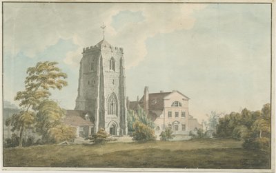 Ranton Abbey (watercolour) by William Carter