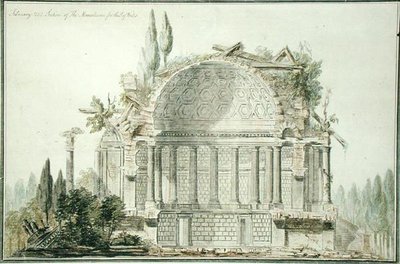 Design for a Ruined Mausoleum for the Prince of Wales (1738-1820) 1752 by William Chambers