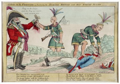 A Scene on the Frontiers as Practised by the Humane British and Their Worthy Allies by William Charles