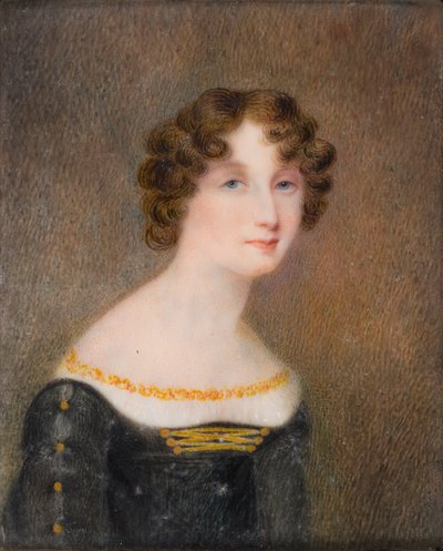 Portrait of Georgina Elizabeth Moncreiff, wife of 2nd Earl of Bradford by William Charles Ross