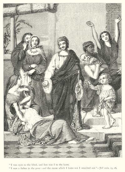 The Prosperous Days of Job by William Charles Thomas (after) Dobson