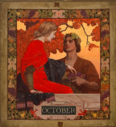 October cover illustration for Harper