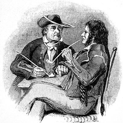 Old Salts (Sailors, Seamen), Enjoying a Pipe of Tobacco by William Clarkson (manner of) Stanfield