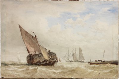 The Hayboat by Clarkson Frederick Stanfield