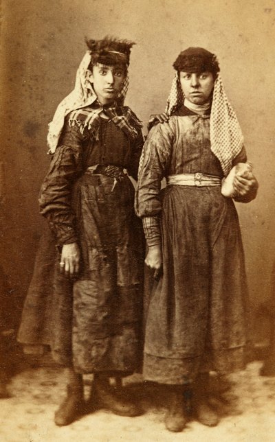 Portrait of Two Workers at the Tredegar Iron Works, Wales by William Clayton