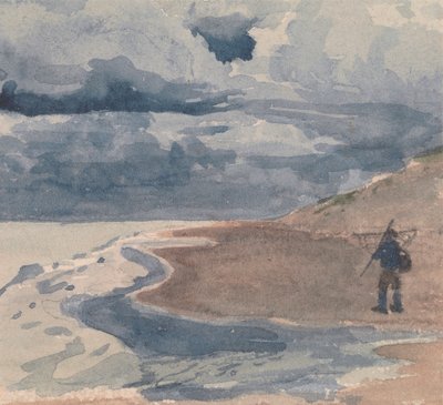 Landscape with Man on Beach by William Collins