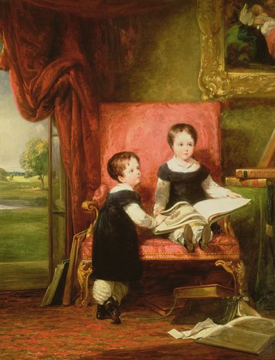 Lord Charles and Lord Thomas Pelham Clinton by William Collins