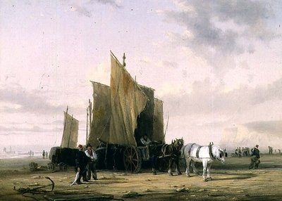 On The Coast at Yarmouth (one of a pair) by William Collins