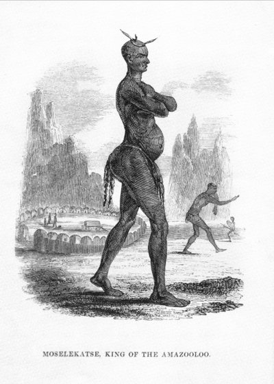 Moselekatse King of the Amazooloo, 1852 by William Cornwallis Harris