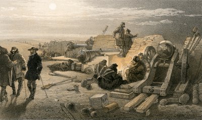 A quiet night in the Batteries, Greenhill Battery (Major Chapman