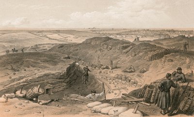 Ditch of the Malakoff, Battery Gervais, and rear of Redan by William Crimea Simpson