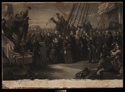 England and America. The Visit of Her Majesty Queen Victoria to the Arctic Ship Resolute December 16th 1856, c.1859 by William 