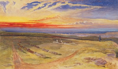 Graves of the Officers in the Fort on Cathcart Hill, 1854 by William Crimea Simpson