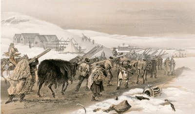 Huts and war clothing for the army by William Crimea Simpson