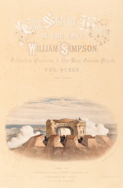 Malakoff or Round Tower, c.1855 by William Crimea Simpson