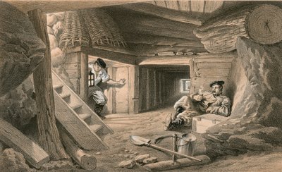 Mine in the Bastion du Mat by William Crimea Simpson