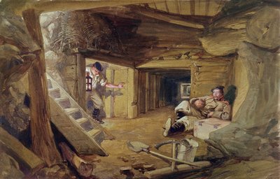 Mine in the Bastion du Mat, Sebastopol, Crimea by William Crimea Simpson