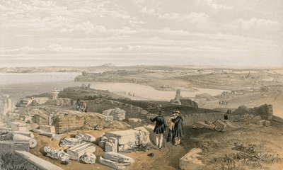 Sebastopol from Old Chersonese and Ancient Church of St Vladimir by William Crimea Simpson