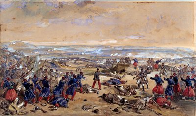 The Battle of Tcherneya, 16 August 1855 by William Crimea Simpson