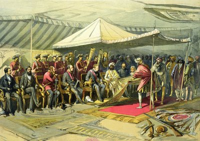 The Return Visit of the Viceroy to the Maharajah of Cashmere, 1863 by William Crimea Simpson