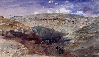 The Valley of the Shadow of Death, Caves in the Woronzoff Road, 1854 by William Crimea Simpson