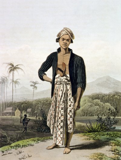 A Javan of the Lower Class, plate 2 from Vol. I of 