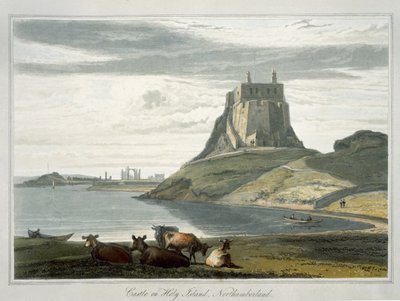 Castle on Holy Island, Northumberland, from 