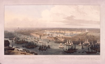 London Docks, 1803 by William Daniell