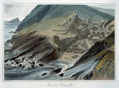Port Looe, Cornwall, 1814-1825 by William Daniell