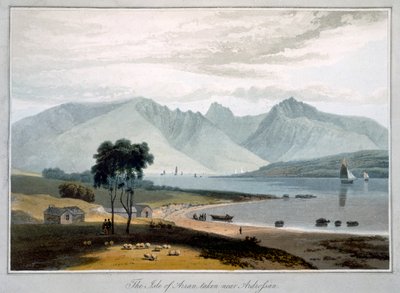 The Isle of Arran taken near Ardrossan, Scotland by William Daniell