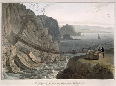 The Rope Bridge near the Lighthouse, Holyhead, from 