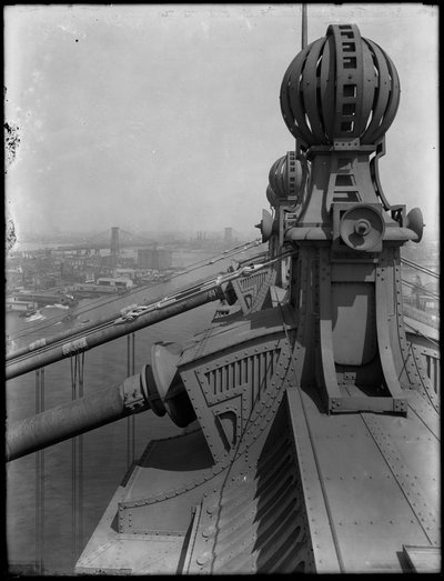 Finials Atop the Manhattan Bridge (detail) by William Davis Hassler