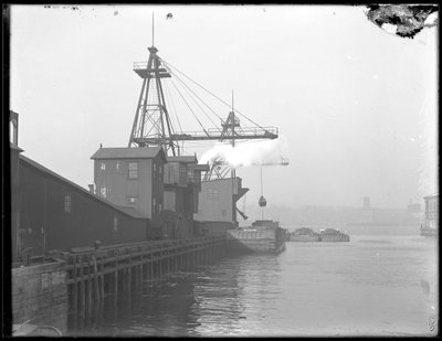 Direct load coal elevators, Interboro Rapid Transit Company, W. 58th Street, New York, c.1911 by William Davis Hassler