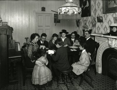 Evangelist Committee, Bible Study in the home of Mrs. Vitello, 359 E. 49th Street, taught by Miss Jones. March 30, 1916 by William Davis Hassler