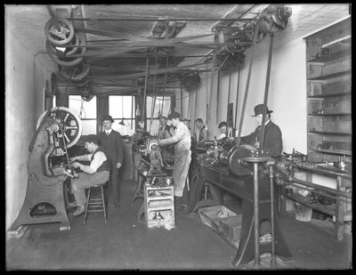 Fifth Floor Workshop, Geyser Electric Water Heater Company, 42 Hudson Street, New York City, December 31, 1914 by William Davis Hassler