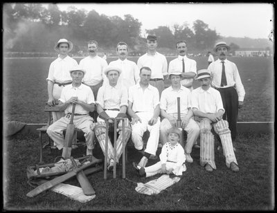Group Portrait of the Holdsport Cricket Club by William Davis Hassler