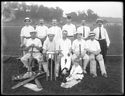 Group Portrait of the Holdsport Cricket Club by William Davis Hassler
